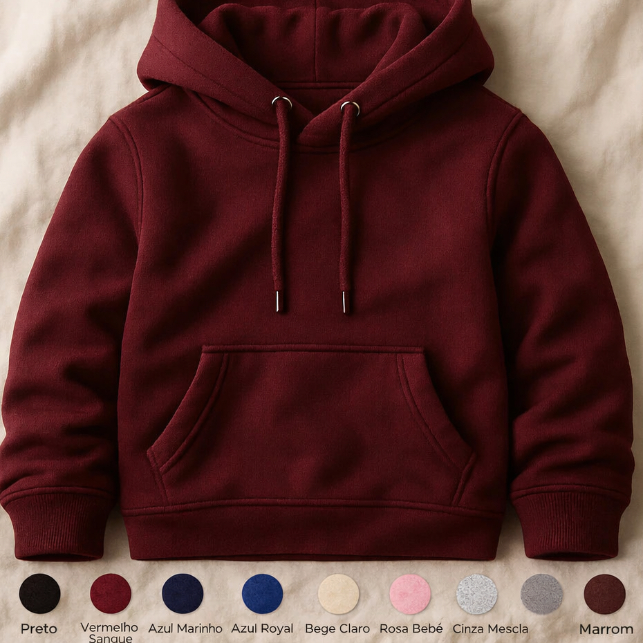 Agasalho Infantil Moletom Confortável e Flanelado Várias Tamanhos e Cores Algodão Premium