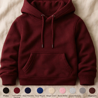 Agasalho Infantil Moletom Confortável e Flanelado Várias Tamanhos e Cores Algodão Premium em Oferta na Shopee