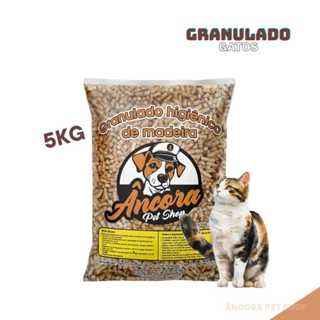 Granulado De Madeira Sanitario Higienico Para Gatos 5Kg em Oferta na Shopee