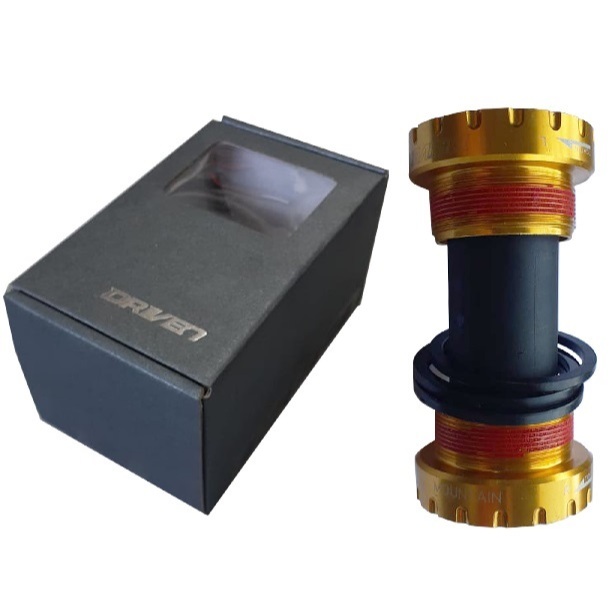 MOVIMENTO CENTRAL BIKE HOLLOWTECH SUNRACE DRIVEN INTEGRADO DOURADO
