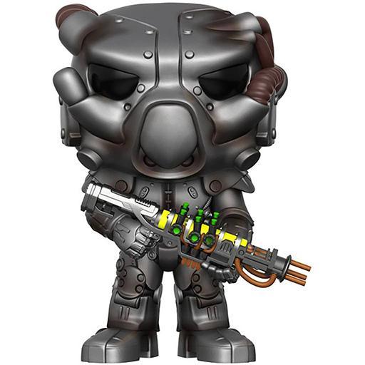Funko Pop X-01 Power Armor 166 Fallout (detalhe pintura e sem caixa)
