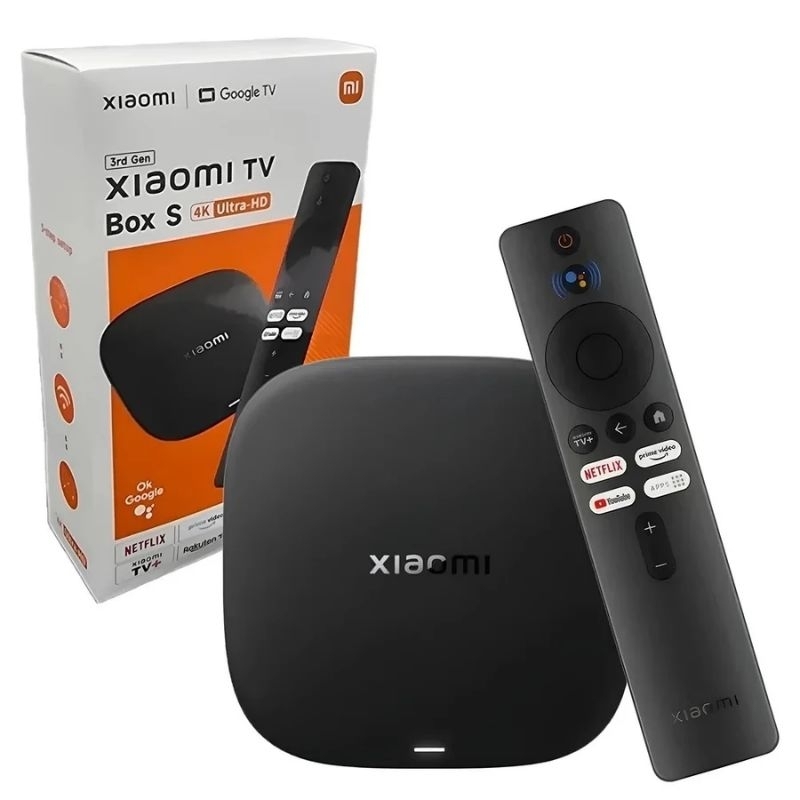 “NÃO VEM COM CANAIS LIBERADOS” Mi Box S Tv Box 3a Geração 4k Google Tv Original Streaming
