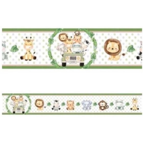 Faixa Adesivo Decorativa Safari Quarto Infantil 3 Metros Envio Imediato em Oferta na Shopee