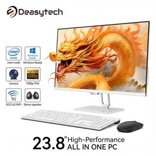 Computador All In One Câmera Integrada 23.8 Intel Core I5 8gb Ssd 512gb Win10pro Com Teclado E Mouse Branco em Oferta na Shopee