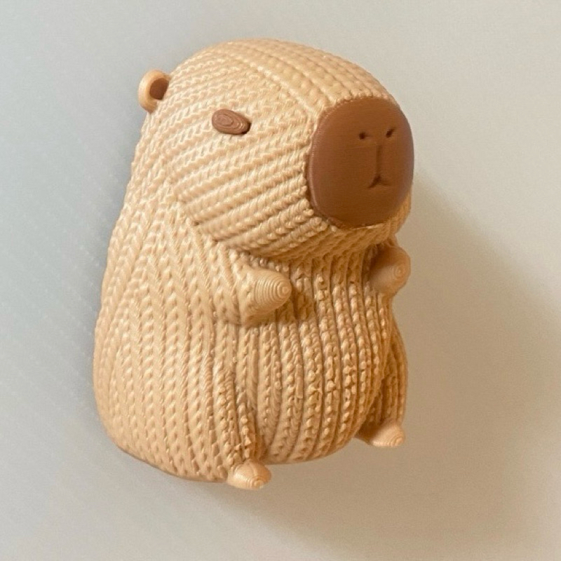 Imã de Geladeira Capivara Fofa 3D – Decoração Kawaii para Geladeira, Quadro ou Escritório
