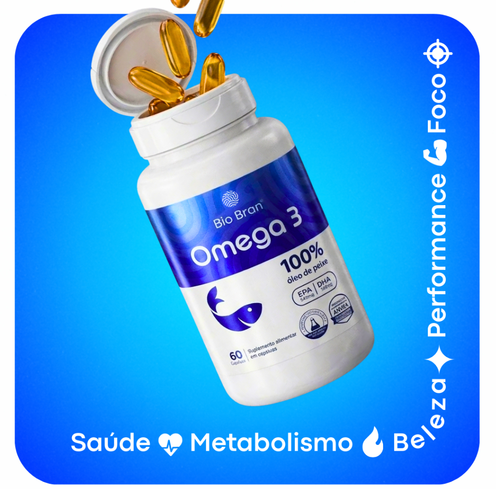 Omega 3 EPA DHA Original 100% Puro – Óleo de Peixe Ultra Concentrado | Ômega 3 Suplemento 60 Cápsulas Softgels