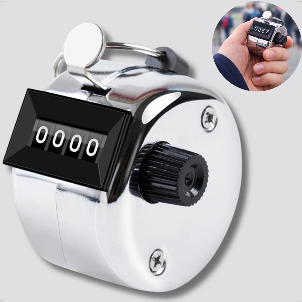 Contador De Mão Digital 4 Dígitos Contagem Manual De Temporizador Dedo Clicker em Oferta na Shopee
