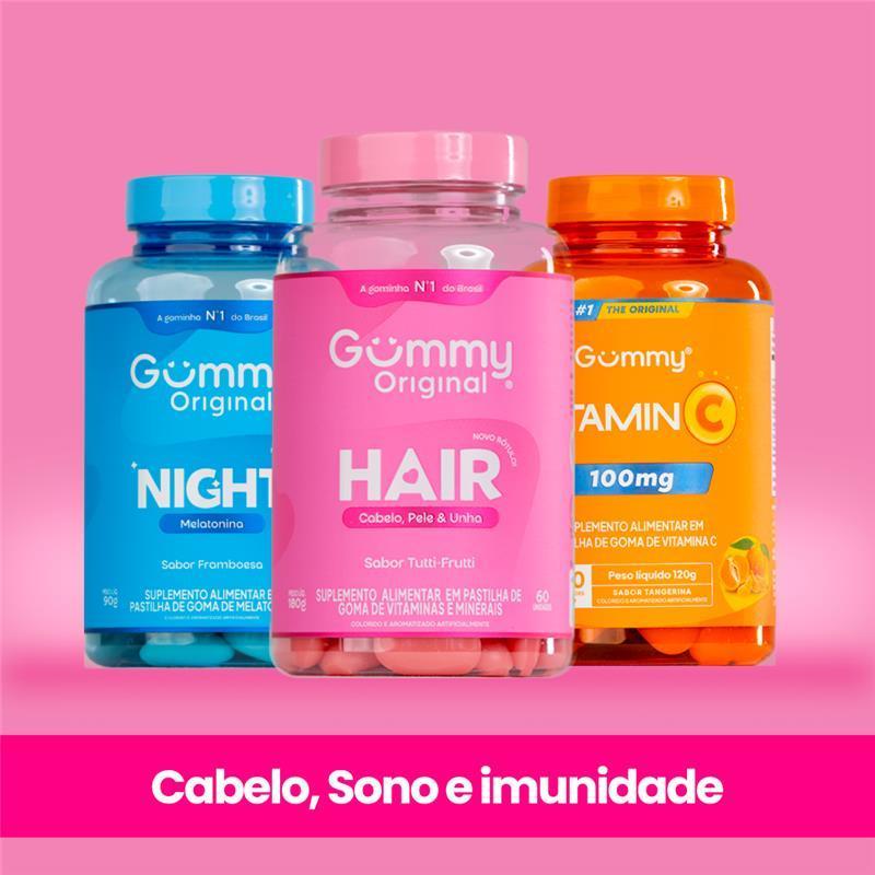 Kit 3 Gummy Original Night + Hair + Vitamina C em Oferta na Shopee