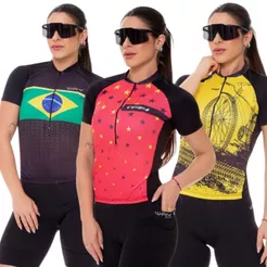 Camisa Camiseta Feminina Ciclismo Manga Curta Mtb Speed Bike Pedal Mulheres Ciclistas