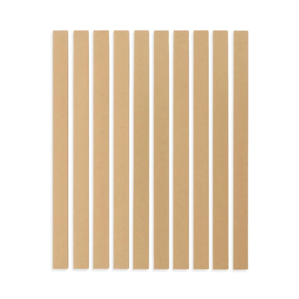 Kit Placas/Tiras  Shiplap Frisado Painel Revestimento Autocolante Ripado em MDF - 5cm x 1,20m 2,5mm