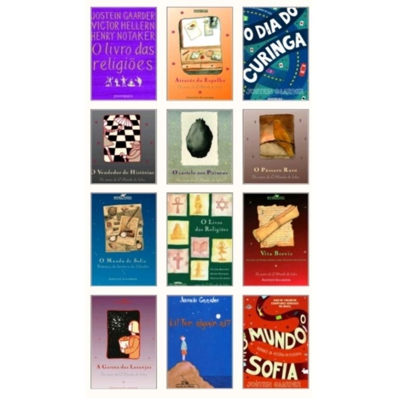 Jostein Gaarder o Dia do coringa/Maya/através do Espelho/o Pássaro raro/O Mundo de Sofia/tem Alguém Aí — R$ 17,00 em Shopee
