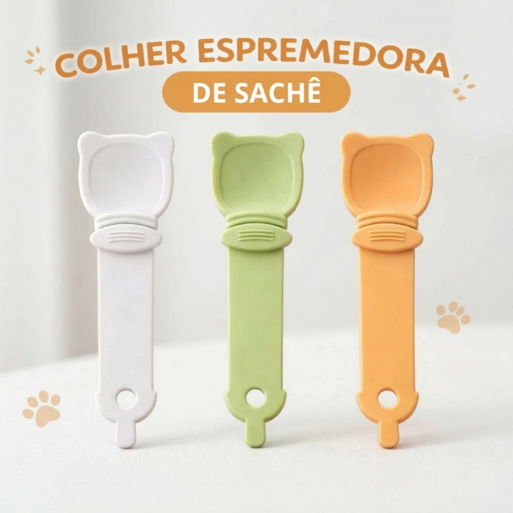 Colher Espremedora de Sachê Para Gatos Petisco Patê Cremoso Churu em Oferta na Shopee