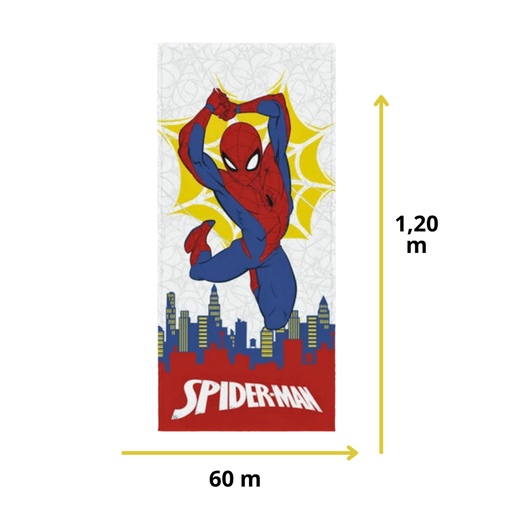 Toalha De Banho Infantil Personagem Homem Aranha Lepper