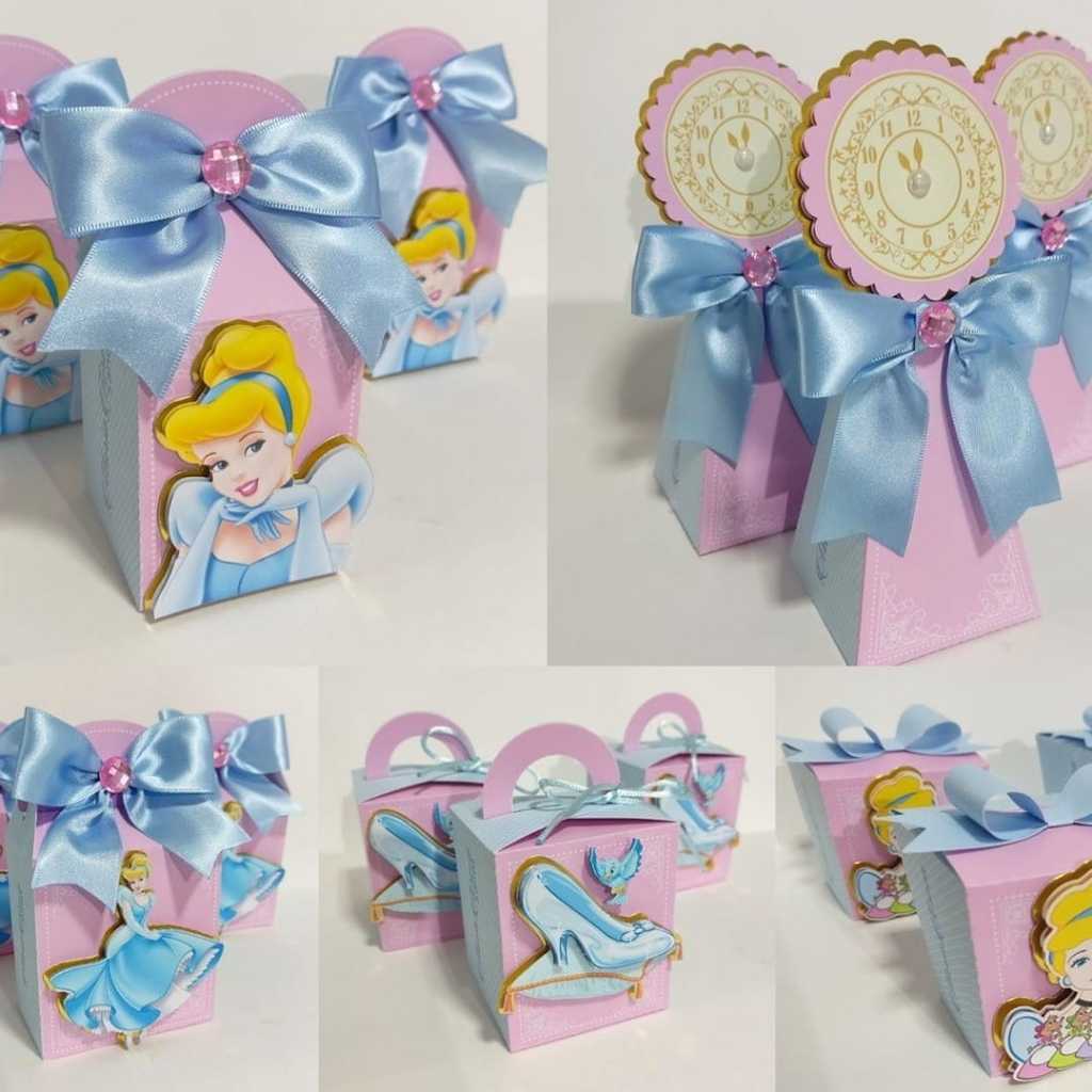 Caixinhas personalizadas / Lembrancinhas de aniversário Cinderela Princesas - Personalizados