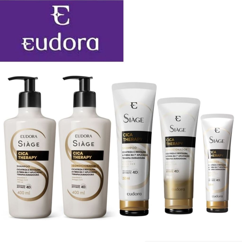 Combo Siàge Cica Therapy: Shampoo + Condicionador+Leave-In Cicatrizante Siàge Cica-Therapy 100ml