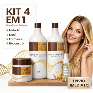 KIT 4 em 1 Shampoo + Condicionador + Máscara + Óleo Reparador 50ml em Oferta na Shopee
