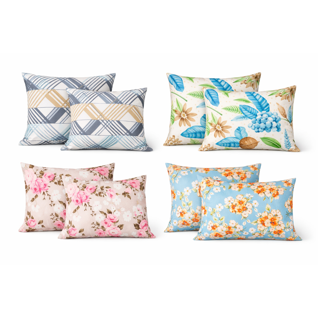 Par de Fronhas Estampadas 70x50 Toque Macio 400 Fios Hipercal