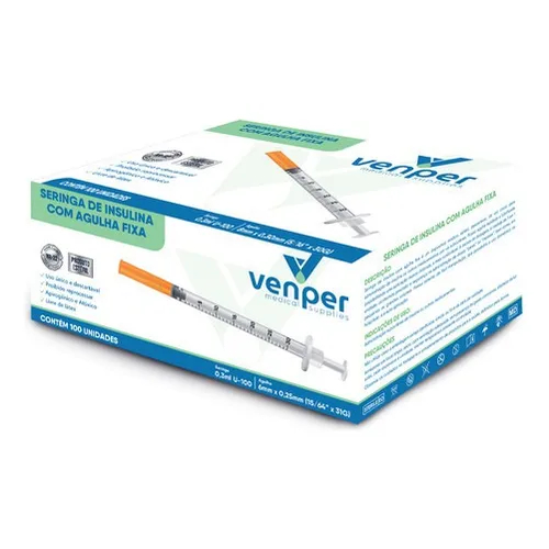 Seringa De Insulina Botox 0,3ml C/agulha Fixa 6mm X 0,25mm 31g - Ultrafine em Oferta na Shopee