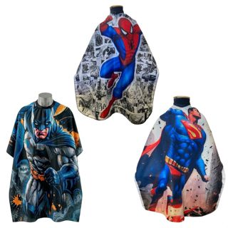 Capas de Corte Infantil Microfibra Heróis Super Homem Homem Aranha em Oferta na Shopee