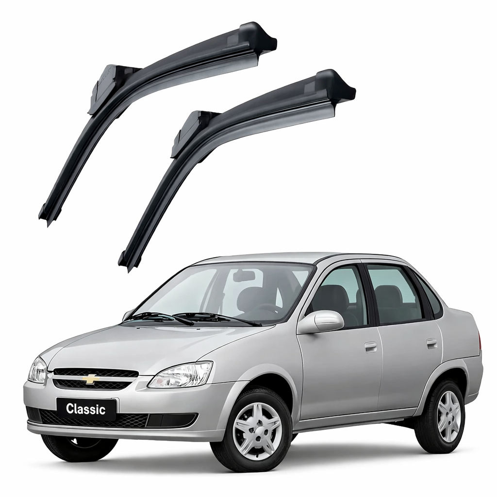 Par de Palhetas Limpador de Parabrisa Dianteiro Para Chevrolet Corsa Classic 1995 Até 2016 em Oferta na Shopee