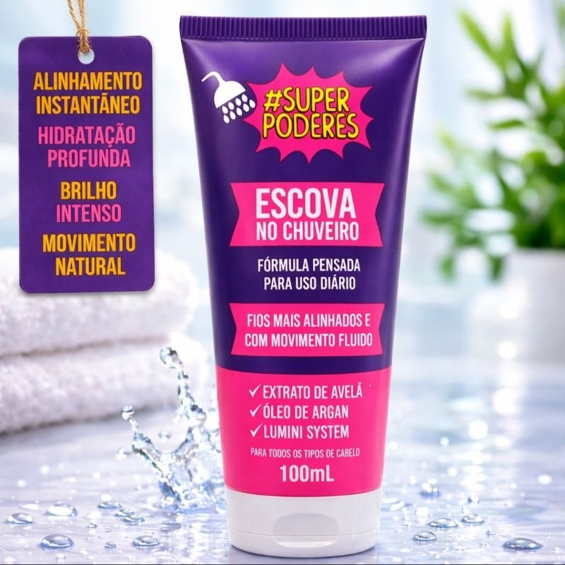 Escova no Chuveiro Super Poderes – Progressiva de Chuveiro 100ML