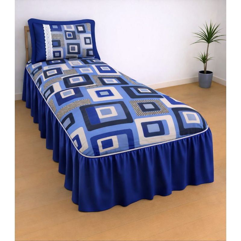 JOGO DE CAMA SOLTEIRO OXFORD ESTAMAPDO BARRA LISA CAMA DE SOLTEIRO