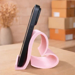 Porta Celular Coração Enfeite Escritório Decoração Romântico