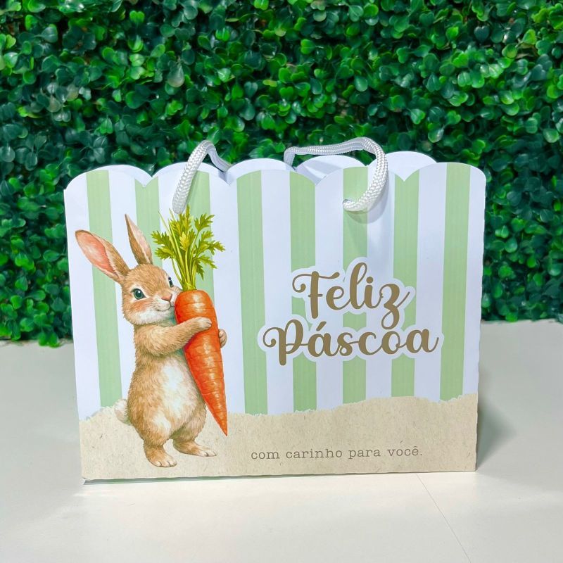 Sacola Personalizada para Lembrancinha Festa – Páscoa Verde | Sacolinha para Doces, Aniversário, Batizado, Infantil