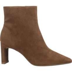Bota Feminina Cano Curto Bico Fino Salto Médio Ankle Boot Clássica Elegante Malu GiGiL
