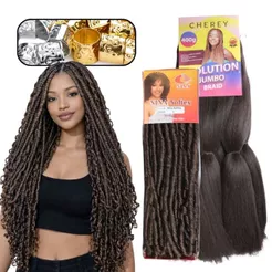 Kit Gypsy Cabelo Para Trança Jumbo 400g + Nina Softex 76G Box Braids