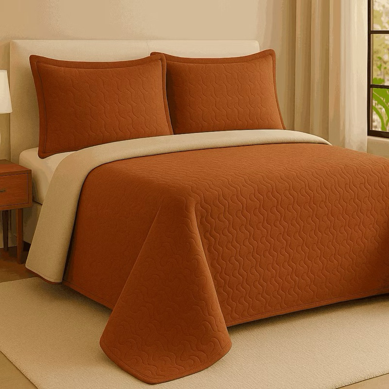 COBRE LEITO DUPLA FACE LISO 3 PEÇAS METALASSÊ em Oferta na Shopee