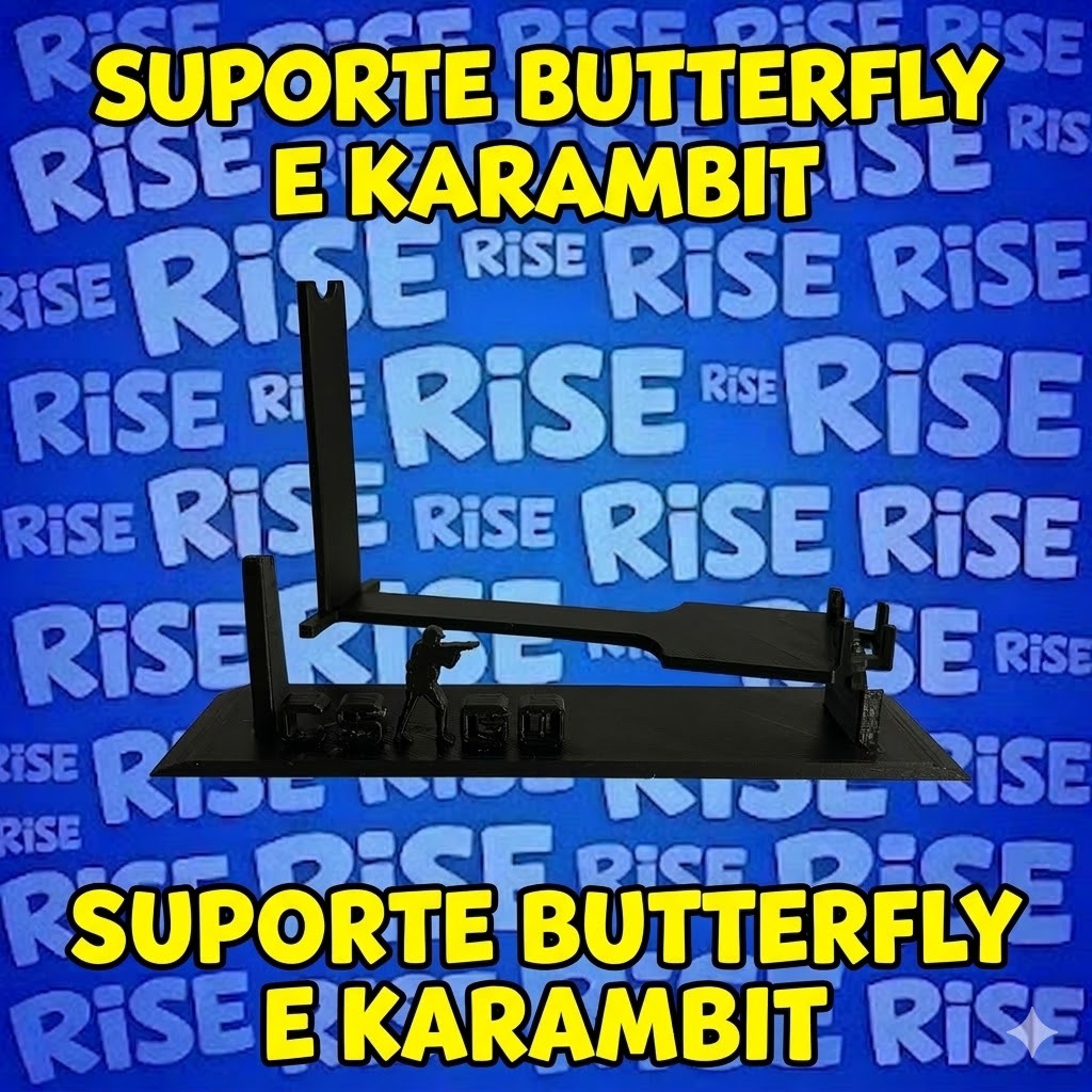 SUPORTE STAND para Karambit ou Butterfly CS decoração CSGO counter strike setup gamer pc