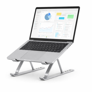 Suporte Pra Notebook  Tablet Alumínio Portátil Articulado Dobrável Tablet Laptop Mesa  Cor Prateado em Oferta na Shopee
