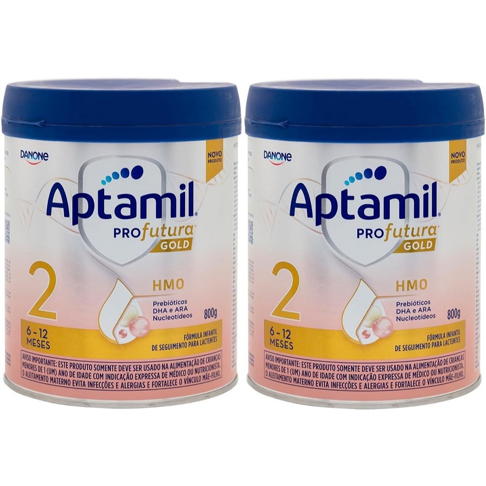 2 Latas Aptamil Profutura Gold 2 800g - 6-12 meses EQ.1