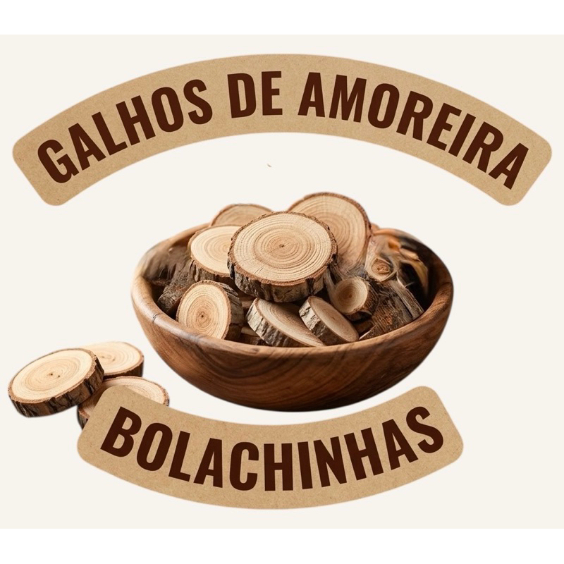 Bolachinhas de Amoreira 100% Naturais - Mordedor para Coelhos e Roedores em Oferta na Shopee