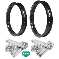 Par Aro Preto Aço Crosser 150 C/ Raios Cromados 4mm
