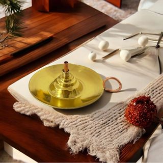 Incensário Dourado em Oferta na Shopee