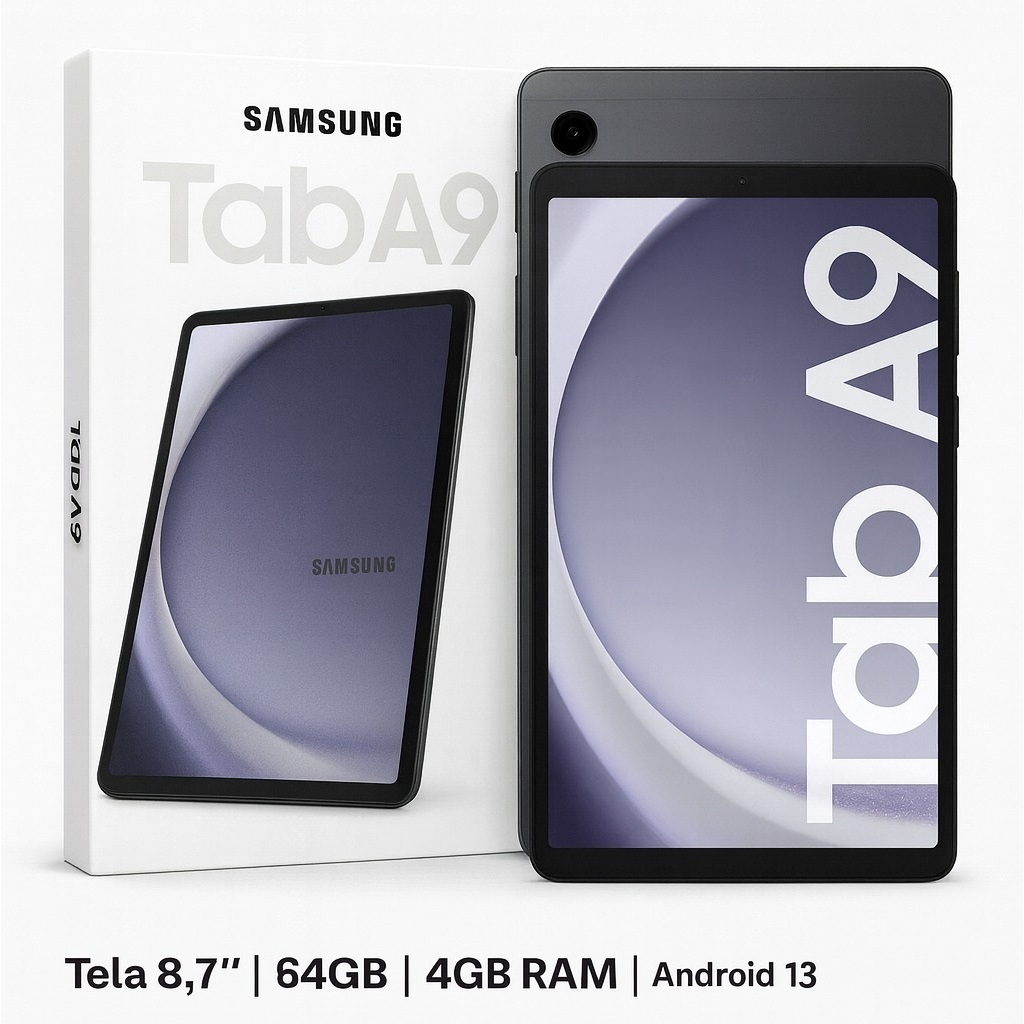 Samsung Tablet Galaxy A9 8,7" 4gb/64gb Ram Wi-Fi Android 13 + Nf Garantia