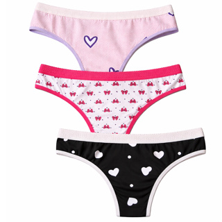 Kit 5 ou 3 Calcinhas Elástico Exposto Conforto Extremo Algodão Sem Marcar no Corpo em Oferta na Shopee