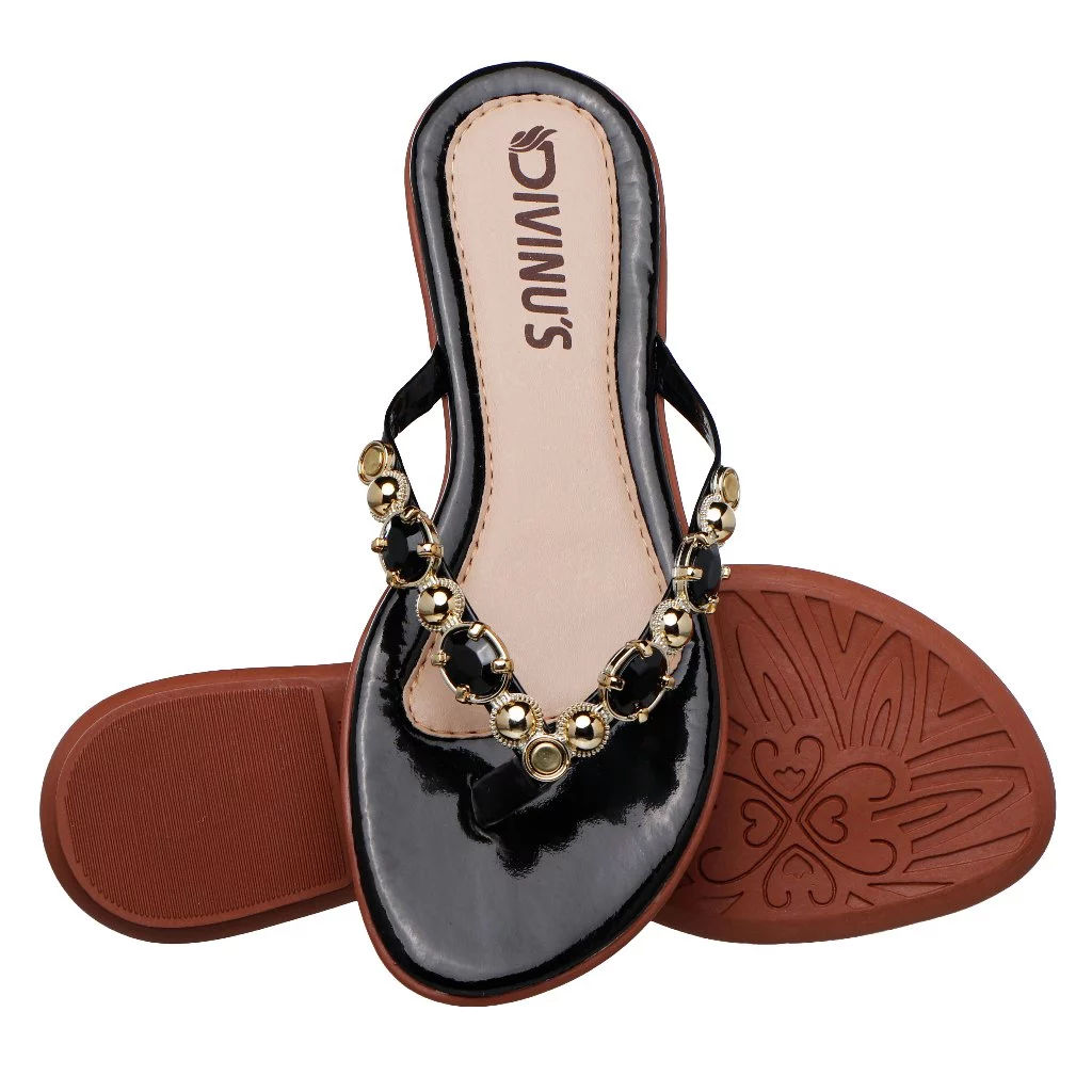 Chinelo Feminino com Pedrarias Confortável Elegante Moda Verão — imagem 1