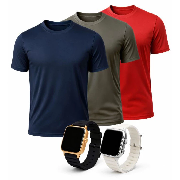 Kit Camisa Dry Fit Masculina + Relógio Digital Premium Prova D’Água  Academia para o dia a dia