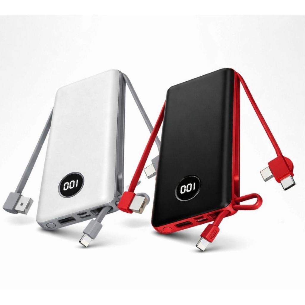 Carregador Portátil Power Bank 20000mAh Turbo com Display Led Bateria Universal iPhone Android e V8 em Oferta na Shopee