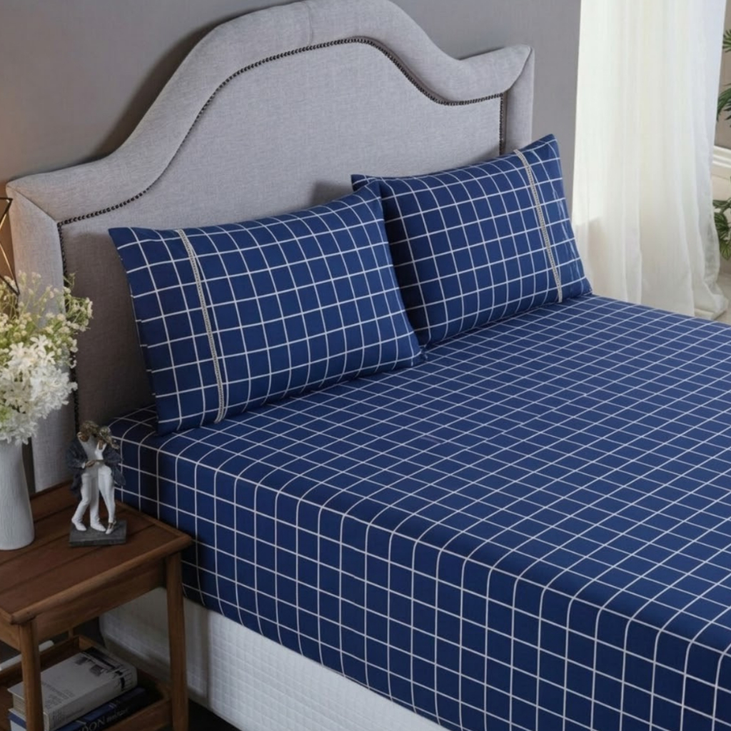 Jogo Cama 400 Fios Premium Conjunto Lençol Ponto Palito Aveludado Hotel Pousada