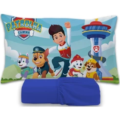 Jogo De Lençol 2 peças Infantil Temático Diversos De Personagens Ideal para Crianças - PATRULHA CANINA