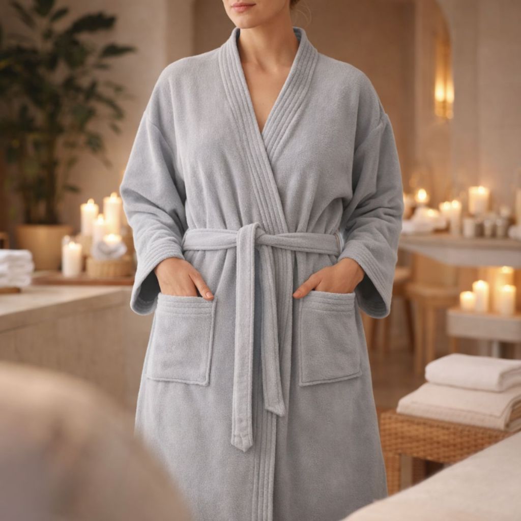 Roupão Atoalhado Dohler 100% Algodão Aveludado Unissex Macio Spa Hotel Grosso M G GG