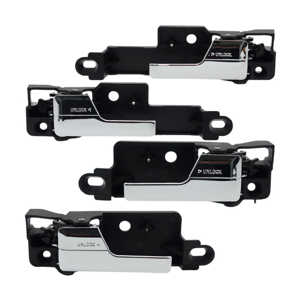 KIT 4 Maçaneta Interna Puxador Porta Traseira E Dianteira Ford Fusion