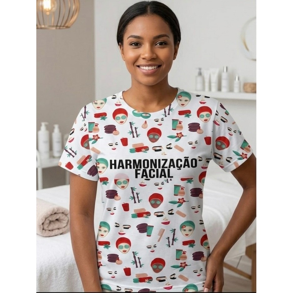 Camisa Harmonização Facial ; Estética ; Blusa estética ; Esteticista
