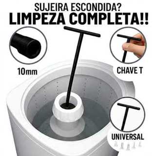 Chave T 10mm Chave Longa Agitador Lavadora Máquina Brastemp Electrolux Universal Limpeza em Oferta na Shopee
