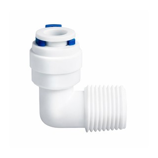 Conector Cotovelo Engate Rápido 1/4 Rosca Macho 1/2 Para Filtro Água Mangueira