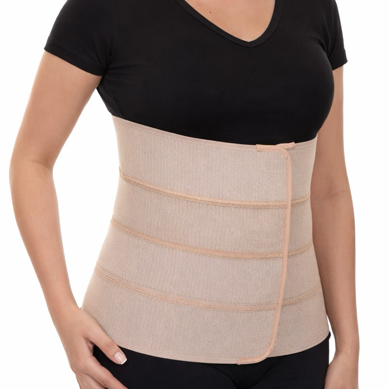 Faixa Abdominal Cinta Pos Cirurgica 4 Gomos Bege GG E EXG